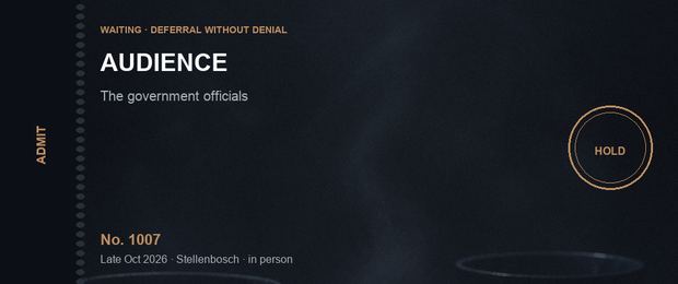 Audience officials ticket