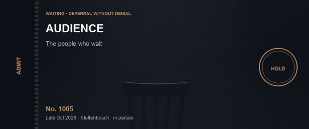 Audience ticket