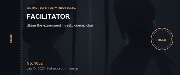 Facilitator ticket