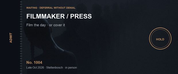 Filmmaker ticket